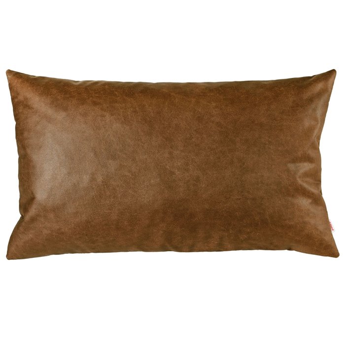 Marron Coussin Rectangulaire Pour Salon Naturel cuir