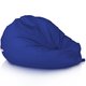 Bleu foncé Pouf Poire XL nylon