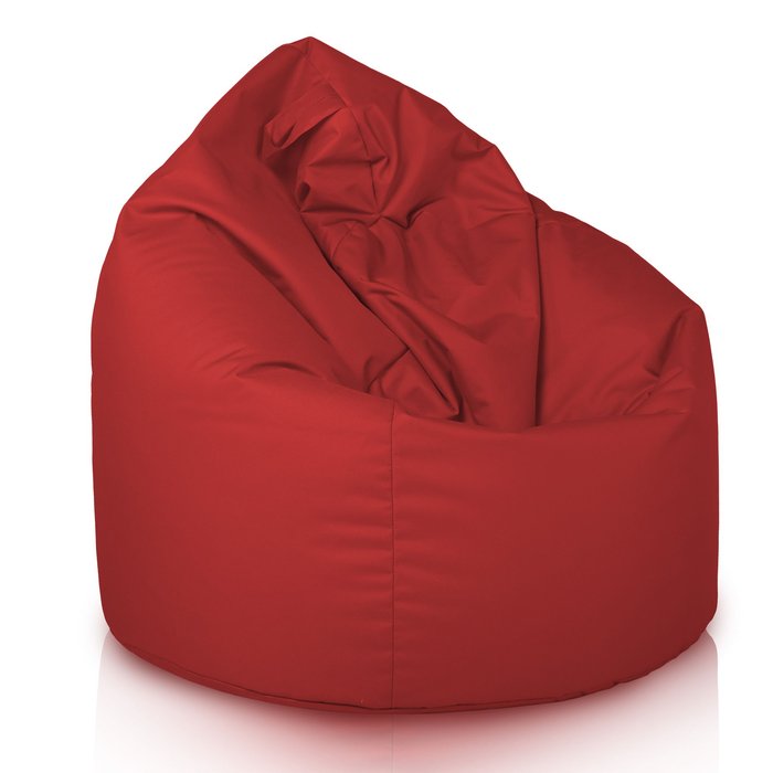 Rouge foncé Pouf Poire XL nylon