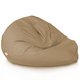 Beige Geant Pouf Poire XXL nylon