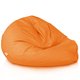 Orange Geant Pouf Poire XXL nylon