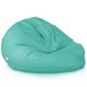 Turquoise Geant Pouf Poire XXL nylon