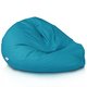 Bleu Geant Pouf Poire XXL nylon