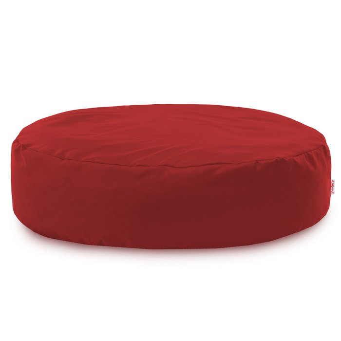 Rouge foncé Coussin Rond Monaco Extérieur nylon