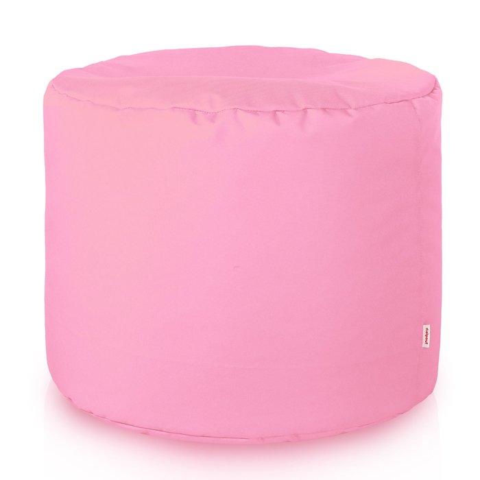 Rose clair Pouf Cylindre Extérieur nylon