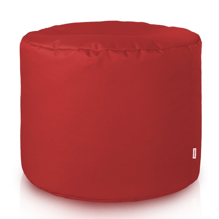 Rouge foncé Pouf Cylindre Extérieur nylon