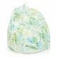 Feuilles de monstera peintes Pouf Poire 