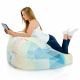 Abstract pastel Pouf Poire 