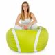 Lime Pouf Balle De Tennis Simili-Cuir