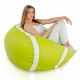 Lime Pouf Balle De Tennis Simili-Cuir