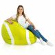 Lime Pouf Balle De Tennis Simili-Cuir