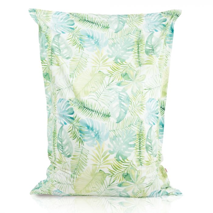 Feuilles de monstera peintes Pouf Poire Coussin 