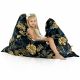 Feuilles d'or Pouf Poire Coussin 