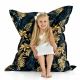 Feuilles d'or Pouf Poire Coussin 