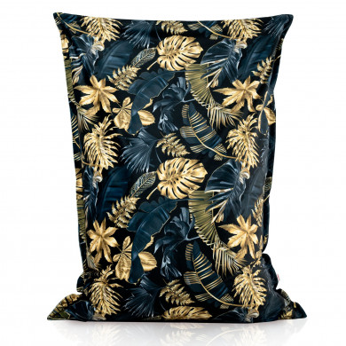 Feuilles d'or Pouf Poire Coussin 