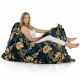 Feuilles d'or Pouf Poire Coussin 