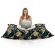 Feuilles d'or Pouf Poire Coussin 