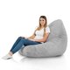 Yeti gris Pouf Poire Drop XXL 