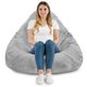 Yeti gris Pouf Poire Drop XXL 