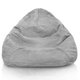 Kinzlersitzsack XXL Drop Kunstfell Yeti Grau