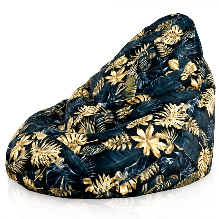 Feuilles d'or Pouf Poire Drop XXL 