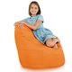 Orange Pouf Poire Fauteuil Porto nylon