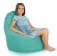 Turquoise Pouf Poire Fauteuil Porto nylon