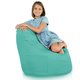 Turquoise Pouf Poire Fauteuil Porto nylon