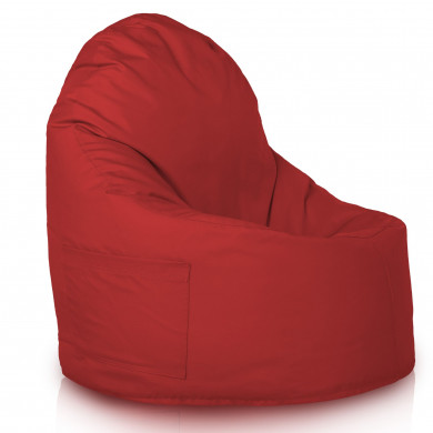 Rouge foncé Pouf Poire Fauteuil Porto nylon
