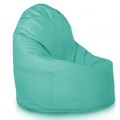 Turquoise Pouf Poire Fauteuil Porto nylon