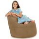 Beige Pouf Poire Fauteuil Porto velours