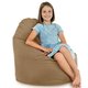 Beige Pouf Poire Fauteuil Porto velours