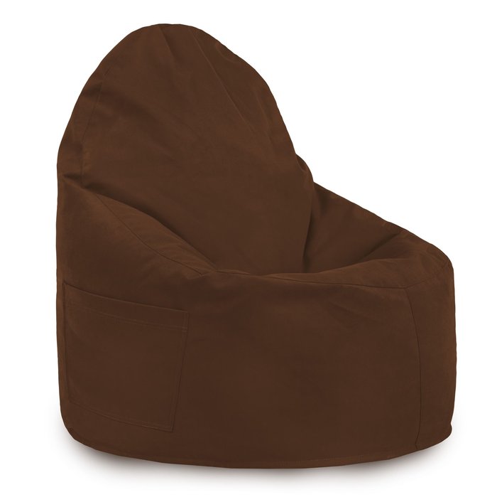 Marron Pouf Poire Fauteuil Porto velours