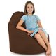 Marron Pouf Poire Fauteuil Porto velours