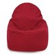 Rouge Pouf Poire Fauteuil Porto velours