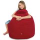 Rouge Pouf Poire Fauteuil Porto velours