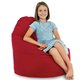 Rouge Pouf Poire Fauteuil Porto velours