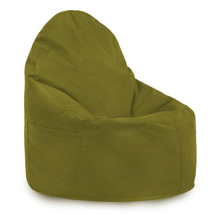 Sitzsack Sessel Porto Plüsch grün