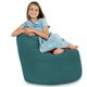 Bleu Pouf Poire Fauteuil Porto velours