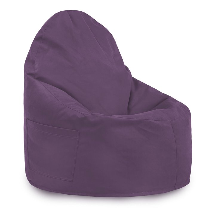 Violet Pouf Poire Fauteuil Porto velours