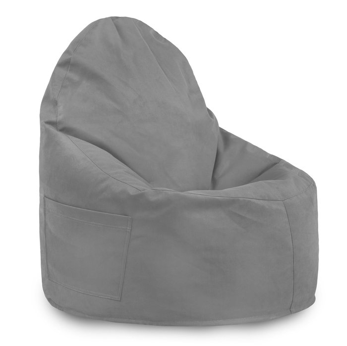 Acier Pouf Poire Fauteuil Porto velours