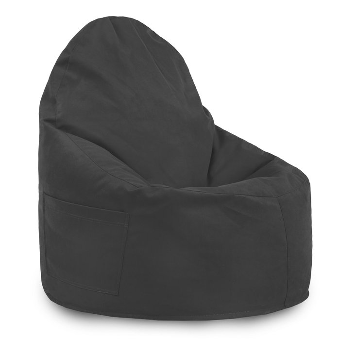 Gris Pouf Poire Fauteuil Porto velours