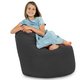 Gris Pouf Poire Fauteuil Porto velours