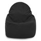 Noir Pouf Poire Fauteuil Porto velours