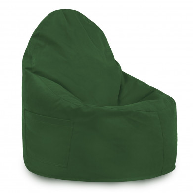 Vert foncé Pouf Poire Fauteuil Porto velours