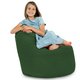 Sitzsack Sessel Porto Plüsch dunkelgrün