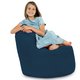 Bleu marine Pouf Poire Fauteuil Porto velours