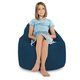 Bleu marine Pouf Poire Fauteuil Porto velours