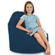 Bleu marine Pouf Poire Fauteuil Porto velours