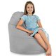 Gris clair Pouf Poire Fauteuil Porto velours